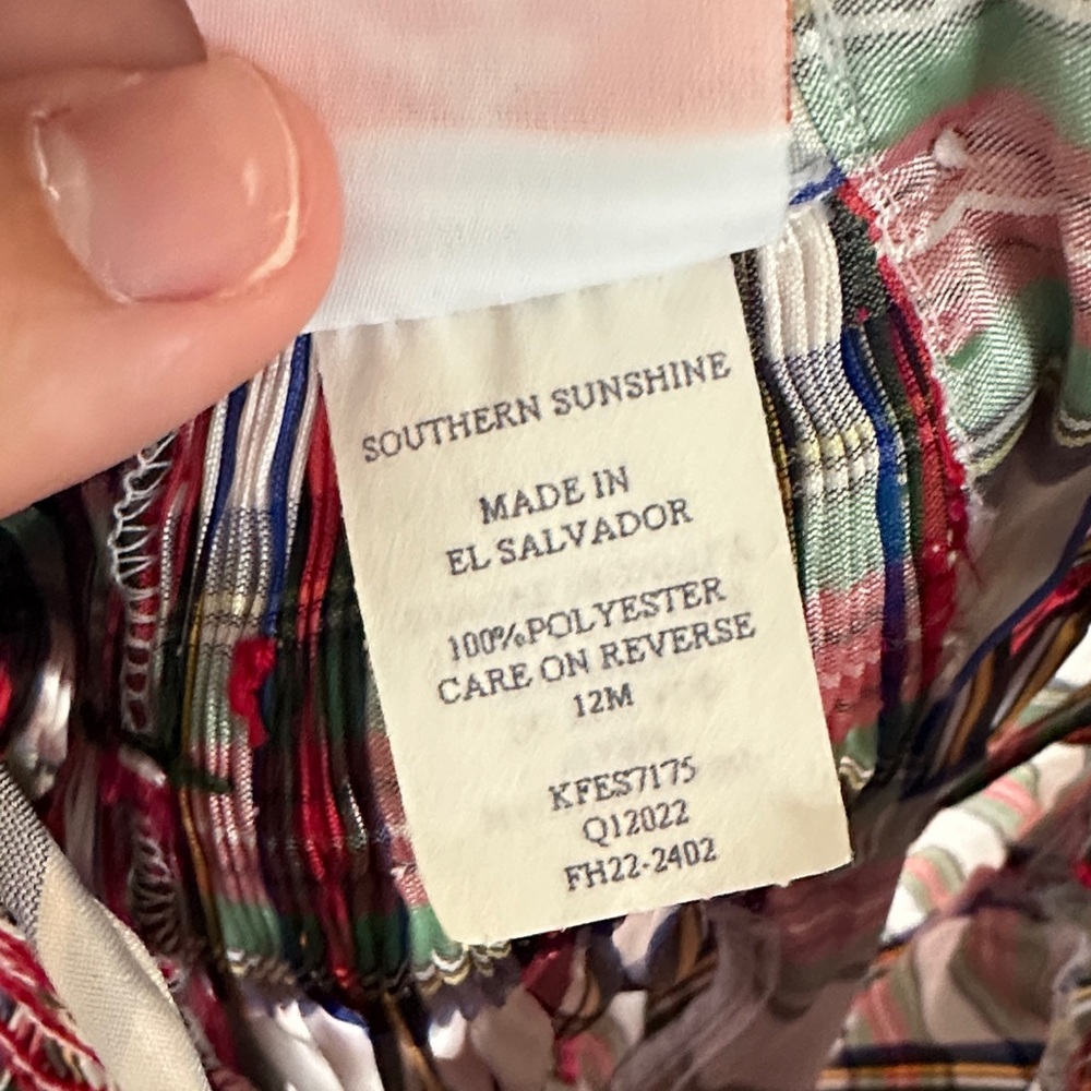 Smocked Plaid Holiday Dress - Picture 3 of 8